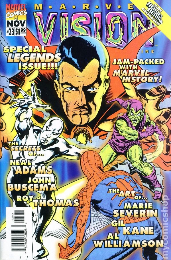Marvel Vision #23 VG 1997 Stock Image Low Grade