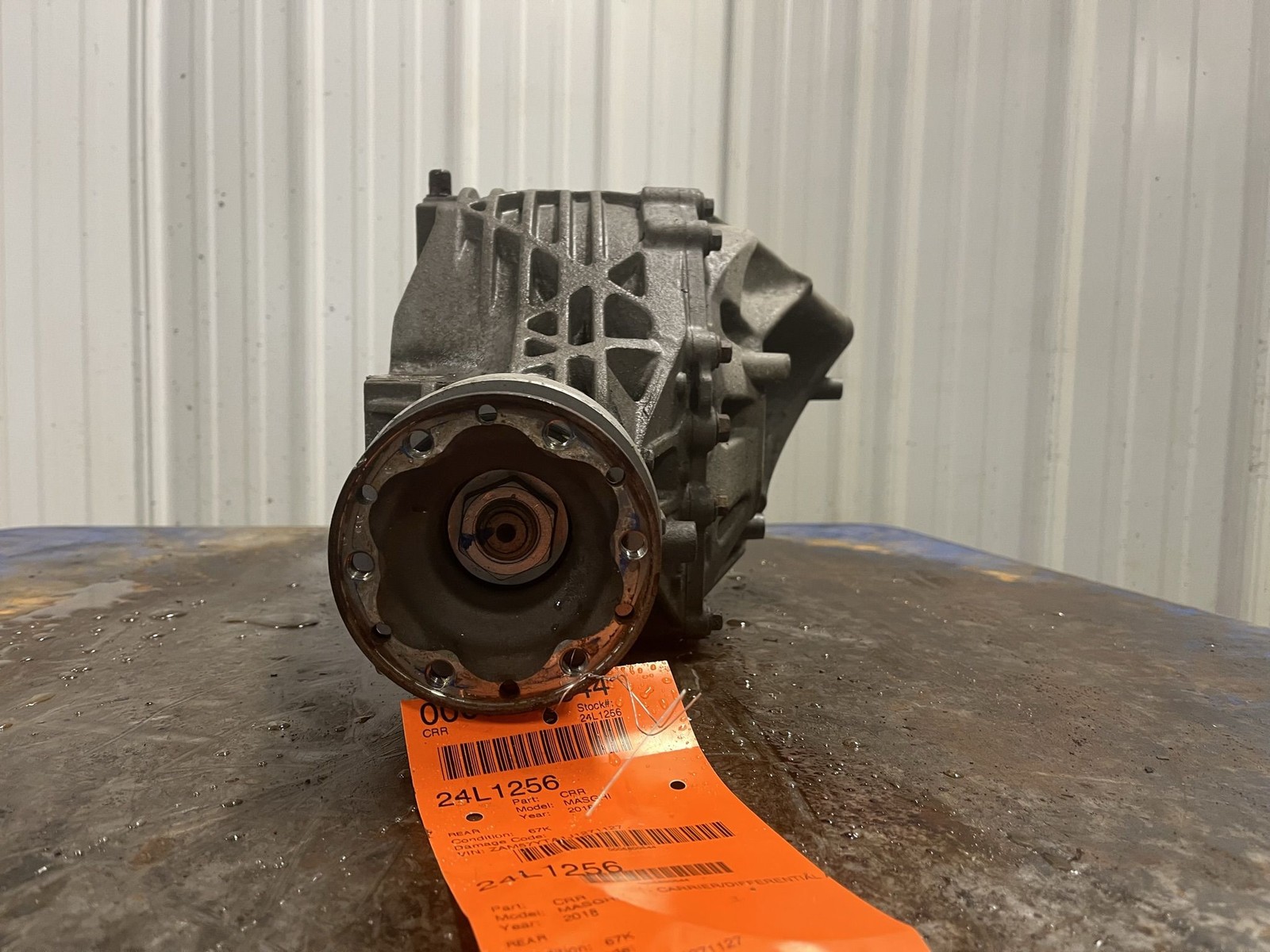 18-24 MASERATI GHIBLI REAR CARRIER DIFFERENTIAL 57K MILES 2.80 RATIO 670039125
