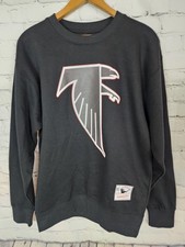ATLANTA FALCONS Sweater Mens Sz Med MITCHELL & NESS NFL Throwbacks Pull Over TOP