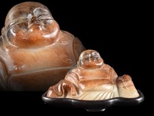 Y5808: XF Chinese Stone jade/jewels HOTEI STATUE sculpture Ornament Figurines