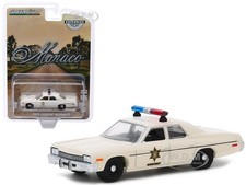 1975 DODGE MONACO "HAZZARD COUNTY SHERIFF" CREAM 1/64 DIECAST GREENLIGHT 30140