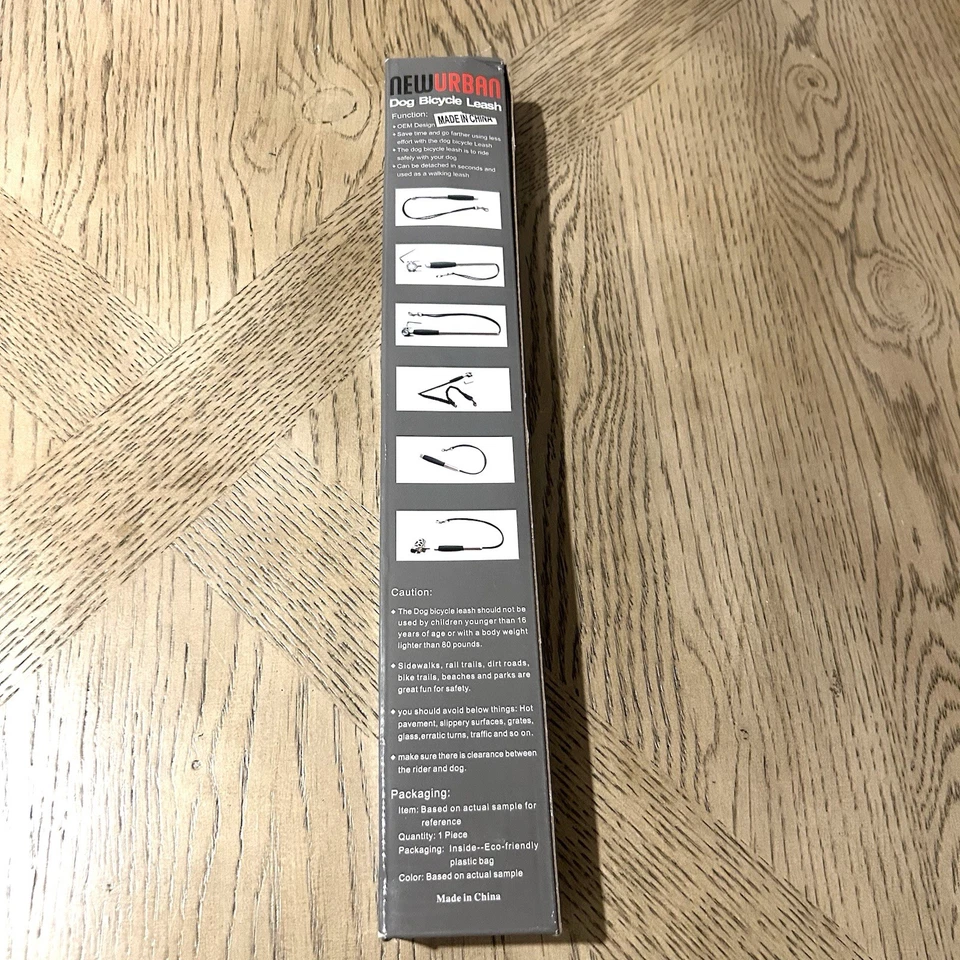 Nueva correa de bicicleta para perros - Fácil instalación de quitar - Mango de acero y negro Foto 2 de 4