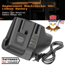 36V/40V Charger for Black and Decker LCS36 LCS40 Max Lithium Ion Battery LBXR36