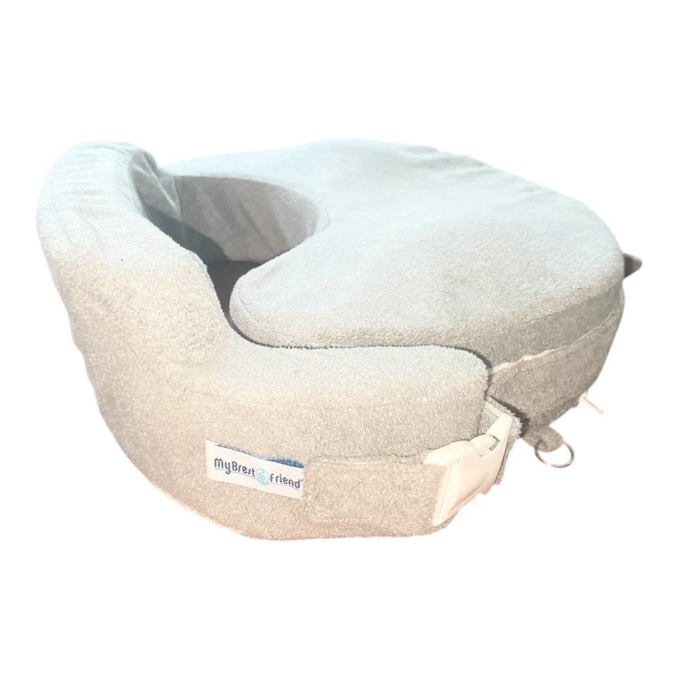 Almohada de lactancia My Brest Friend para lactancia materna, funda gris, ajustable Foto 3 de 4