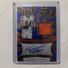 2024 Panini Select Tanner McLachlan Blue Prizm RPA /75 - Bengals