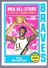 Bob McAdoo 1974-75 Topps #80 - NM - Great Centering