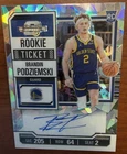 2023-24 Panini Contenders Optic Brandin Podziemski #106 Rookie Ticket Auto /23