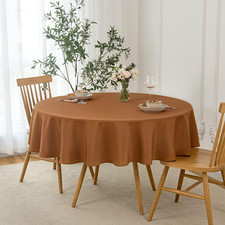 Fall Tablecloth Linen Looking Texture Stain Resistant Waterproof Anti-Shrink Spi