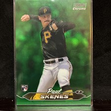 2024 Topps Stadium Club - Paul Skenes #237 Chrome Green Refractor (RC)