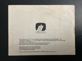 Krazy Kreatures NES Nintendo Instruction Manual Only