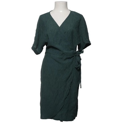Lindex, Wickelkleid, Größe: M, Grün, Elasthan/Polyester/Viskose, Einfarbig #Akc