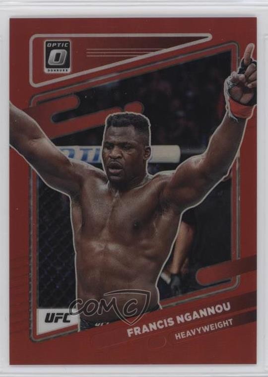 2022 Panini Donruss Optic UFC Red Prizm 19/199 Francis Ngannou #30 13u1