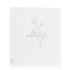 Wedding Photo Album 8x10, Each Pack holds 50 Pictures Slip in Pockets Mini Li...