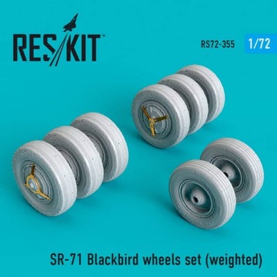 SR-71 Blackbird wheels set (weighted) / 1:72