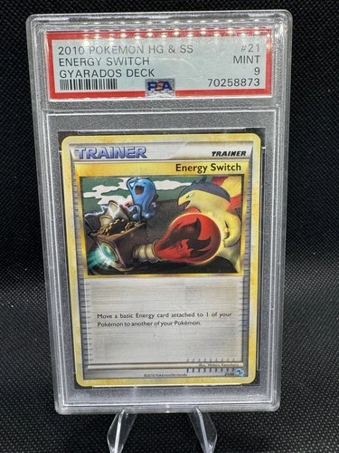 Pokemon 2010 HeartGold SoulSilver Energy Switch 91/123 PSA 9