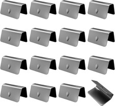 16PCS Car Windshield Water Retaining Strip Clips, Stainless Steel Wind Rain Defl