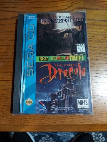 frankenstein/dracula double deal sega cd cib