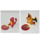 1999 Pokemon Tomy Vintage Mini Figures Charmander & Charizard with Battle Coins