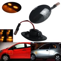 2X Dynamic LED Seitenblinker-Wiederhollicht Smoke FüR Ford Transit Tourneo MK6