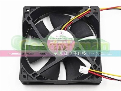 1 PCS fan 12CM 3 wire cooling fan BP1202512H C1 DC12V 0.38A 12025 *vv