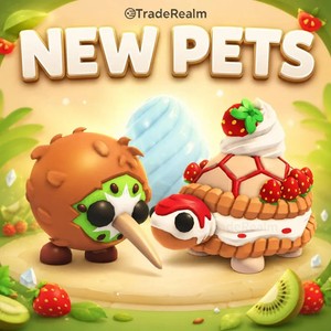 Adopt me Strawberry Tortle | Kiwi Kiwi | Crystal Egg | NEW PETS 🍓🥝