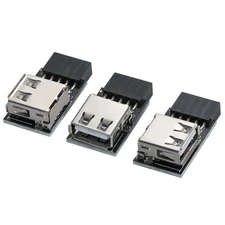 USB 2.0 9Pin/10Pin Front Panel Header USB 9pin to Type A Adapter