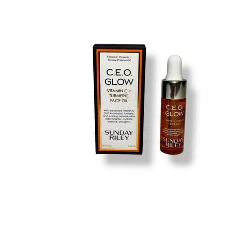 Sunday Riley CEO Glow Vitamin C+Turmeric Face Oil 5mL/.17oz Mini Travel Size - Picture 1 of 3