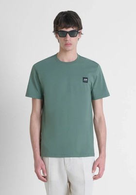 BOMBOOGIE POLO MEN'S size S MOD. GARMENT COL. GREEN EURO 29.00