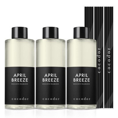 COCODOR Reed Diffuser Oil Refill/April Breeze/6.7oz(200ml)/3 Pack/Aroma thera...