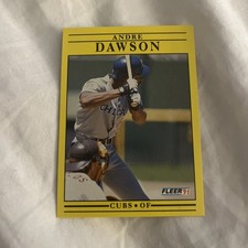 1991 Fleer Baseball Andre Dawson #419 Chicago Cubs HOF