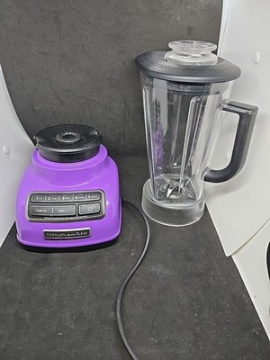 KitchenAid KSB1575 5-Speed Diamond Jar Blender 60-Oz  RARE PURPLE - TESTED