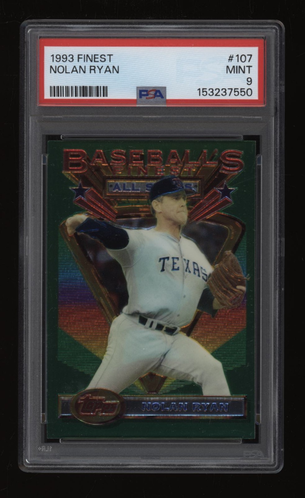 1993 Nolan Ryan PSA 9 Topps Finest Baseball #107 *NICE* Invest NOW (50) view 1