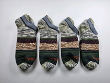 Bombas Original Space Dye Lot Of 4 Pairs Ankle Socks Size L