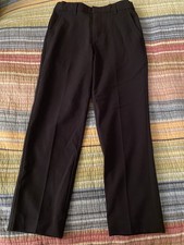 Boys Dress Pants Chaps Size 7 Regular Black Adjustable Zipper