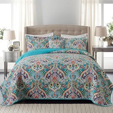 Cotton Quilt King Size - Lightweight King Size King 98 106 in St-teal