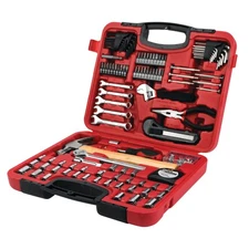 Performance Tool W1532 107pc Home & Auto Tool Set, Hand Tools - Tool Sets , Red
