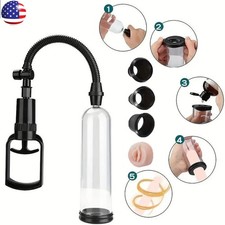 Penis Vacuum Pump Manual Penis Enlarger Enlargement Extend Pump with 4 Sleeves