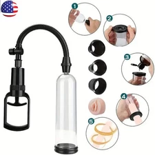 Penis Vacuum Pump Manual Penis Enlarger Enlargement Extend Pump with 4 Sleeves