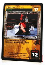 WWF RAW DEAL Piledriver Promo Card 1/PR V 1.0 CCG 2000 WWE Comic Images Mankind