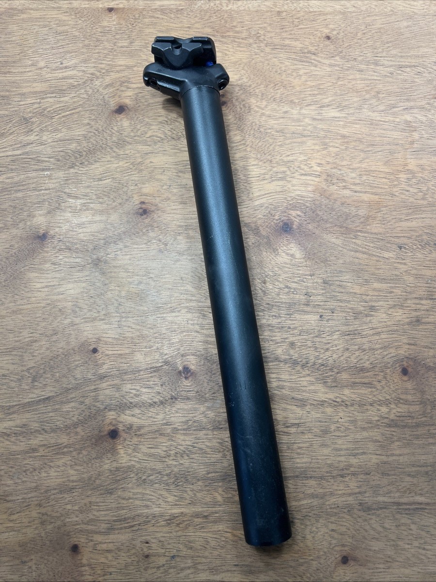 Promax Seatpost 350mm 15mm Setback Black 2-Bolt