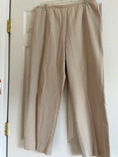5 CONDITION Kate Hill 94 Cotton Pants CLASSIC FIT Beige 14