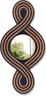 New ListingBoho Mirror Rustic Wood Farmhouse Mirror Small Wall Mirror Decorative for Farmho