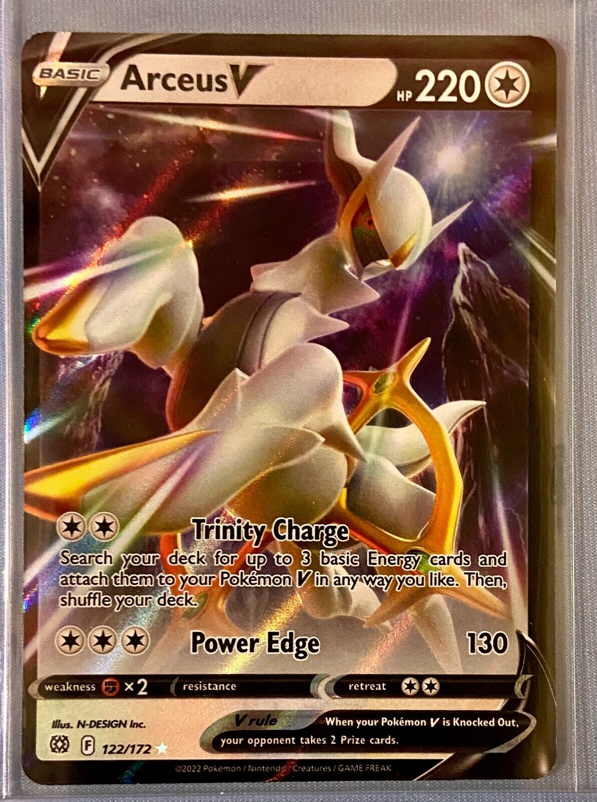 Arceus V - 122/172 (Metal Card) - Miscellaneous Cards & Products - Pokemon