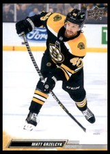 2022 Upper Deck #14 Matt Grzelcyk Boston Bruins Hockey Card