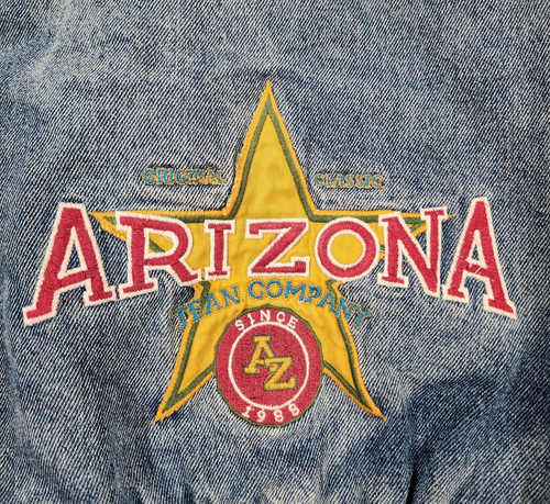 Chaqueta vaquera vintage Arizona niño pequeño 3T rosa envejecido años 90 parche bordado - Imagen 2 de 23