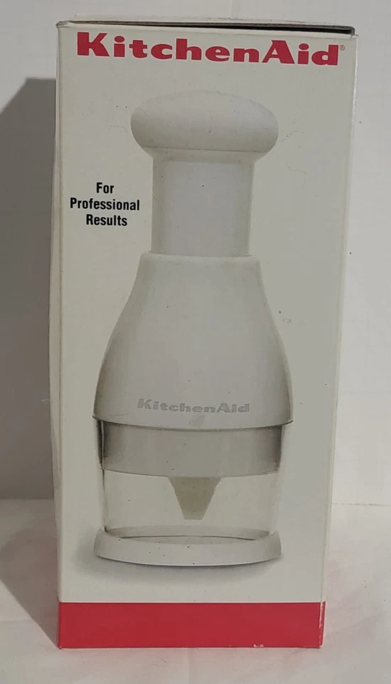 Picadora de alimentos portátil KitchenAid uso manual blanca nueva en caja Foto 4 de 4