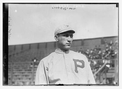 Fred Luderus, Philadelphia, NL baseball c1900 Large Old Photo