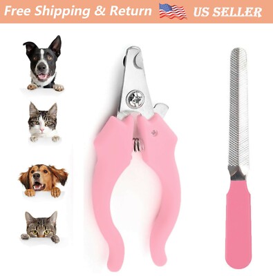 For Cat Dog Pet Nail Clipper Splash Proof Safety Guard Grooming