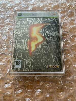 BRANDNEU VERSIEGELT RESIDENT EVIL 5 STEELBOOK FÜR MICROSOFT XBOX 360 + VITRINE