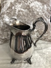 SILVERPLATED WATER PITCHER ~ VINTAGE! STAMPED WM ROGERS! GORGEOUS!!